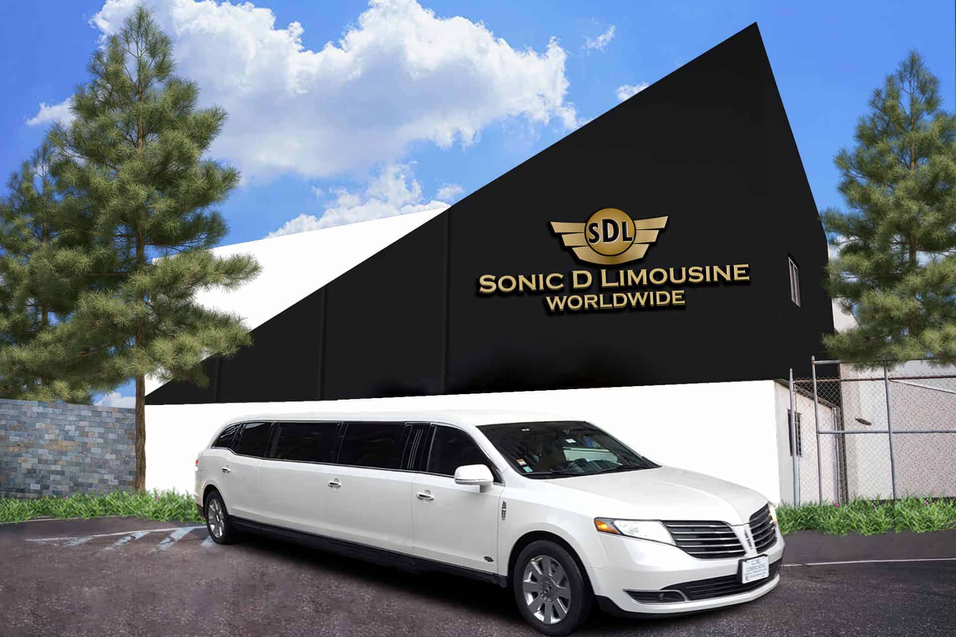 Lincoln MKT White Stretch of Sonic D Limousine
