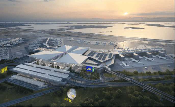 An artist's rendering of JFK Airport.